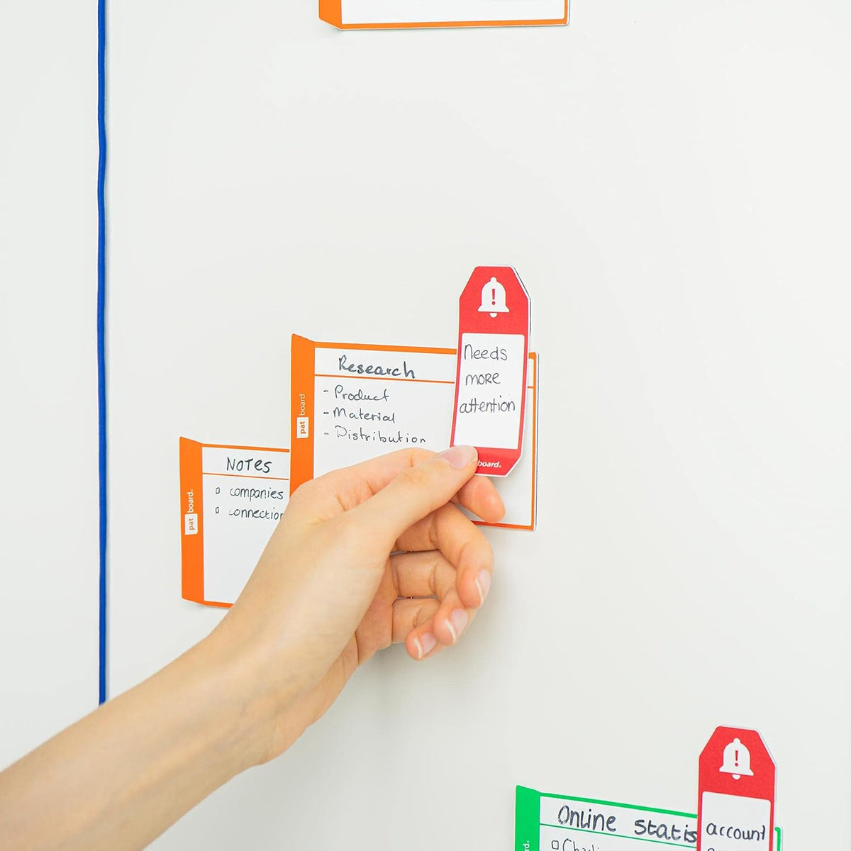 PATboard Scrum Board en Kanban Board - Basic Plus Toolset Magnetisch - Beschrijfbare Magneten voor Whiteboard - Agile Project Management