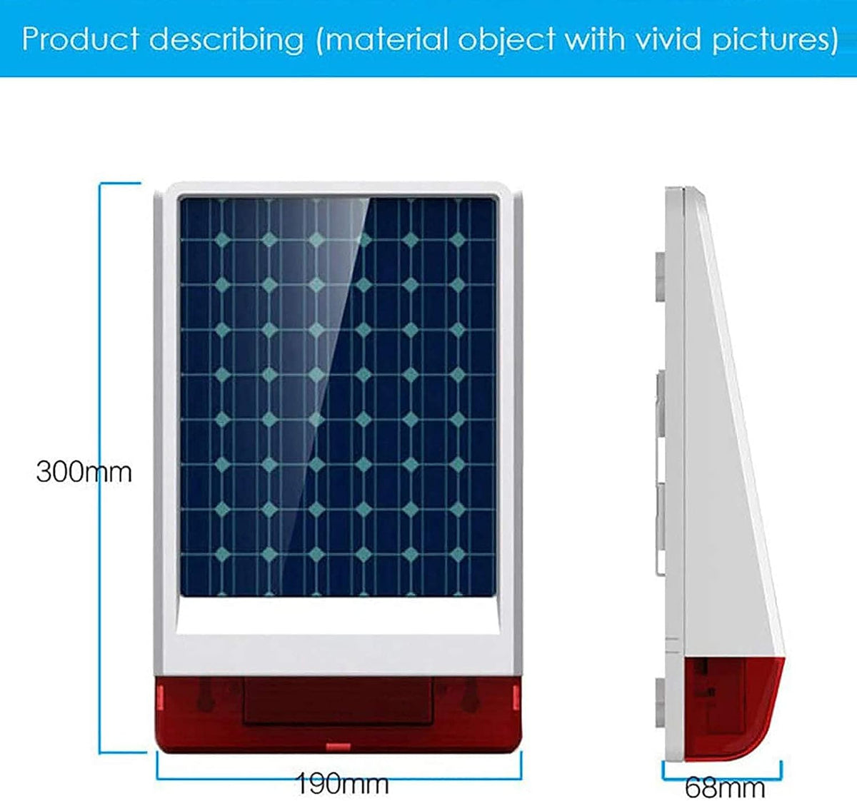 Wolf-Guard W4Q-W06 wit draadloos 4G WiFi huisalarmsysteem Tuya Smartlife APP met solar sirene 110dB