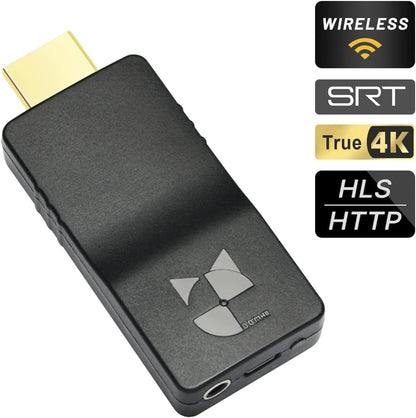 DDMALL 4K HDMI H265/264 HEVC-encoder, draadloze video-encoder, HDMI-encoderondersteuning SRT RTMP RTMPS RTSP TCP UDP HLS, live-encoder voor Twitch YouTube en meer (HEV-4KW)