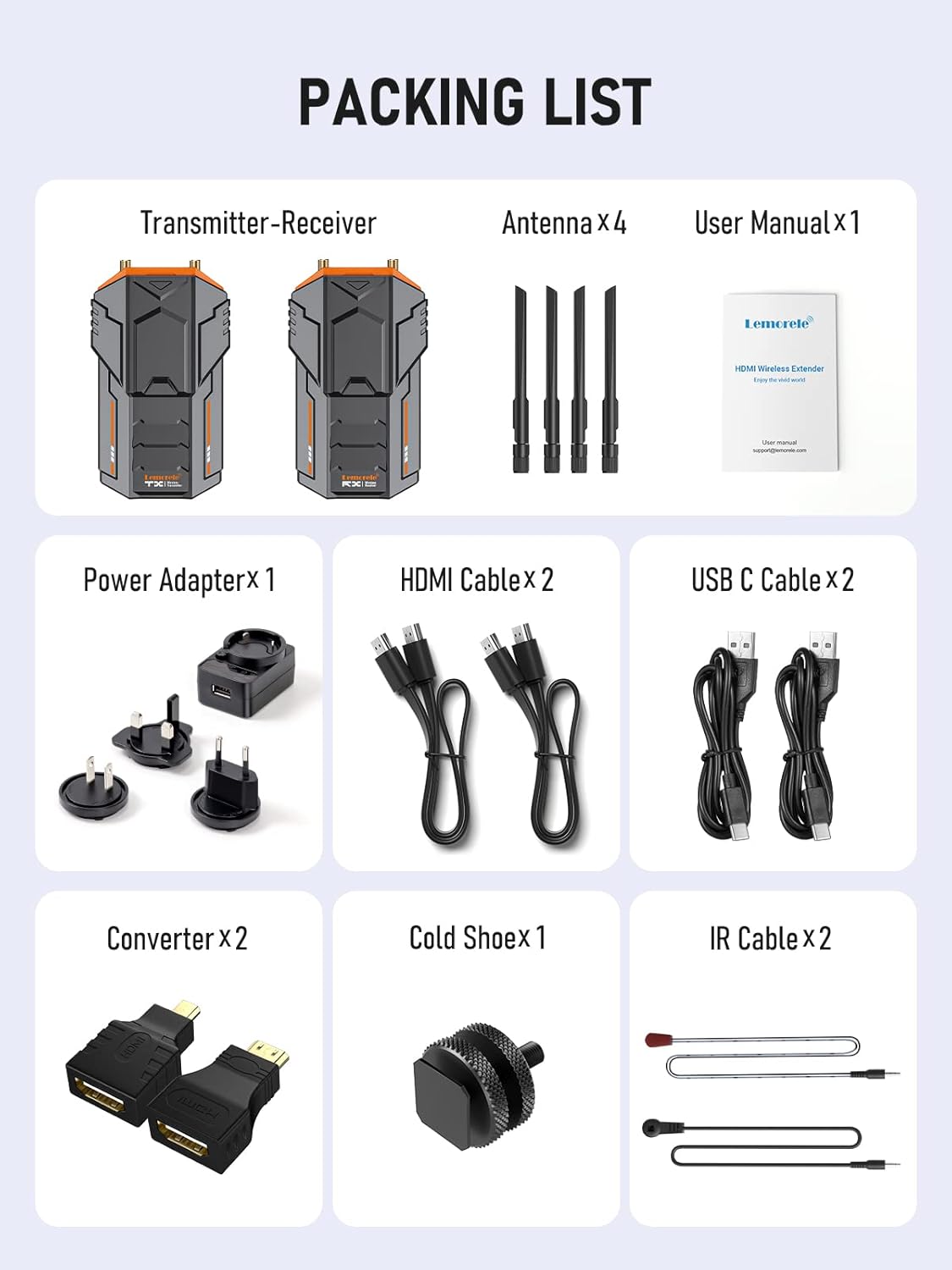 Draadloos Video-overdrachtssysteem – Draadloze HDMI Zender En Ontvanger Set – HDMI Extender – Draadloze Beeldzender – Videozender – Tot 200 M Bereik – 0,06 S Ultralage Vertraging