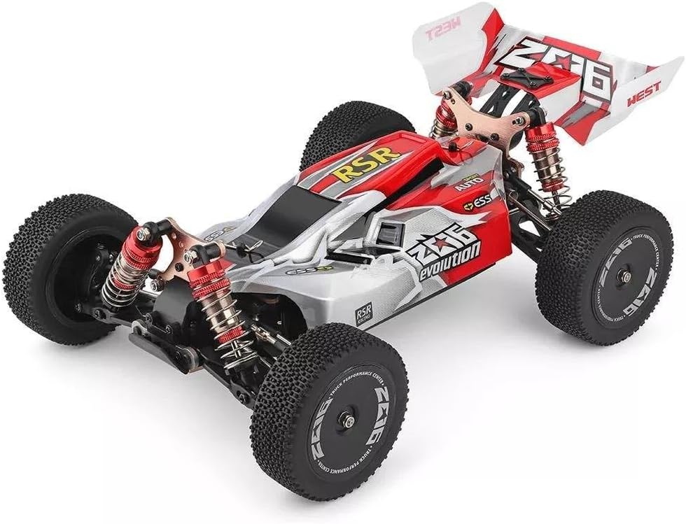 Goolsky XKS 144001 op afstand bestuurbare auto, 60 km/u, hoge snelheid, 1/14, 2,4 GHz, Buggy 4WD RC raceauto met drift RTR (groen)