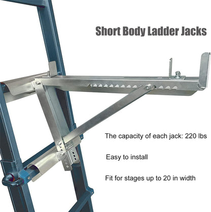 2 stuks framehouders, trapkrik met twee sporten voor korte lichaamsverlenging voor werkfase, maximale belasting bedraagt 250 kg