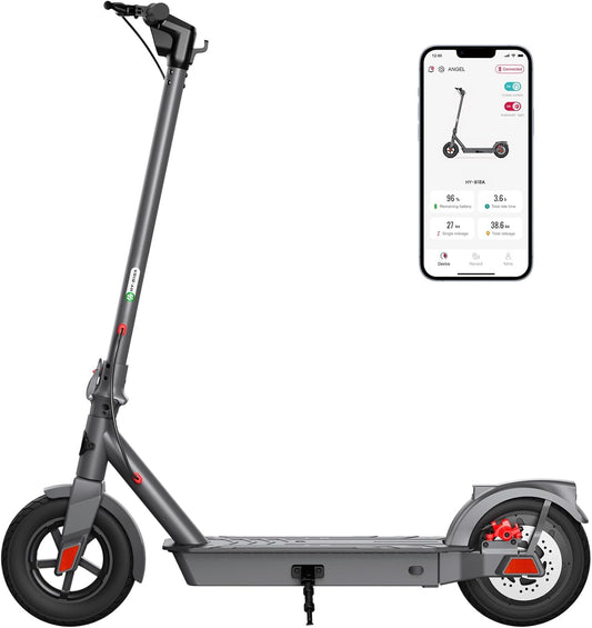 SISIGAD Elektrische step voor volwassenen, 10 inch, elektrische step met app, maximaal bereik 42 km accu 36 V 10,4 Ah opvouwbare elektrische step met maximale snelheid 25 km/u, motor 350 W, met