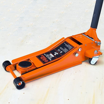 AIM Tools Hydraulische krik, 3T draagkracht, garagekrik, laag profiel, max. hefhoogte 500 mm, garagekrik voor SUV's en terreinwagens 161223