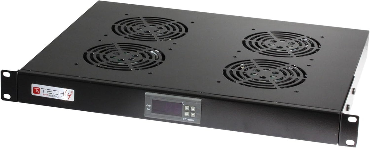 4 Fan Unit for Rack 19" Zwart