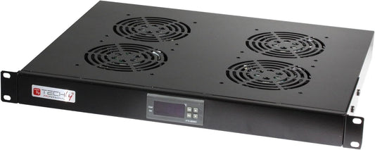 4 Fan Unit for Rack 19" Zwart
