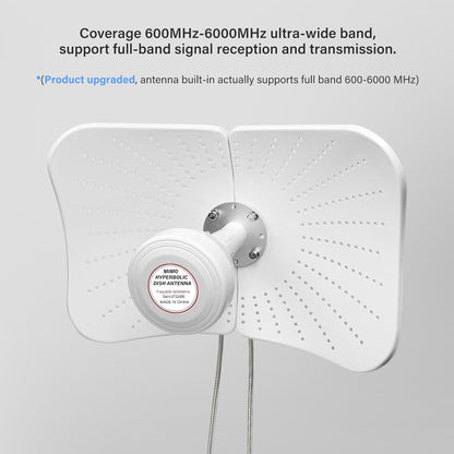 4G LET 5G antenne, outdoor, dual polarisatie, directionele antenne, 600-6000 MHz, tot 22 DBI-versterking, compatibel, richtantenne, router, externe antenne, MIMO SMA, 2 x TS9 antenne, 2 x 10