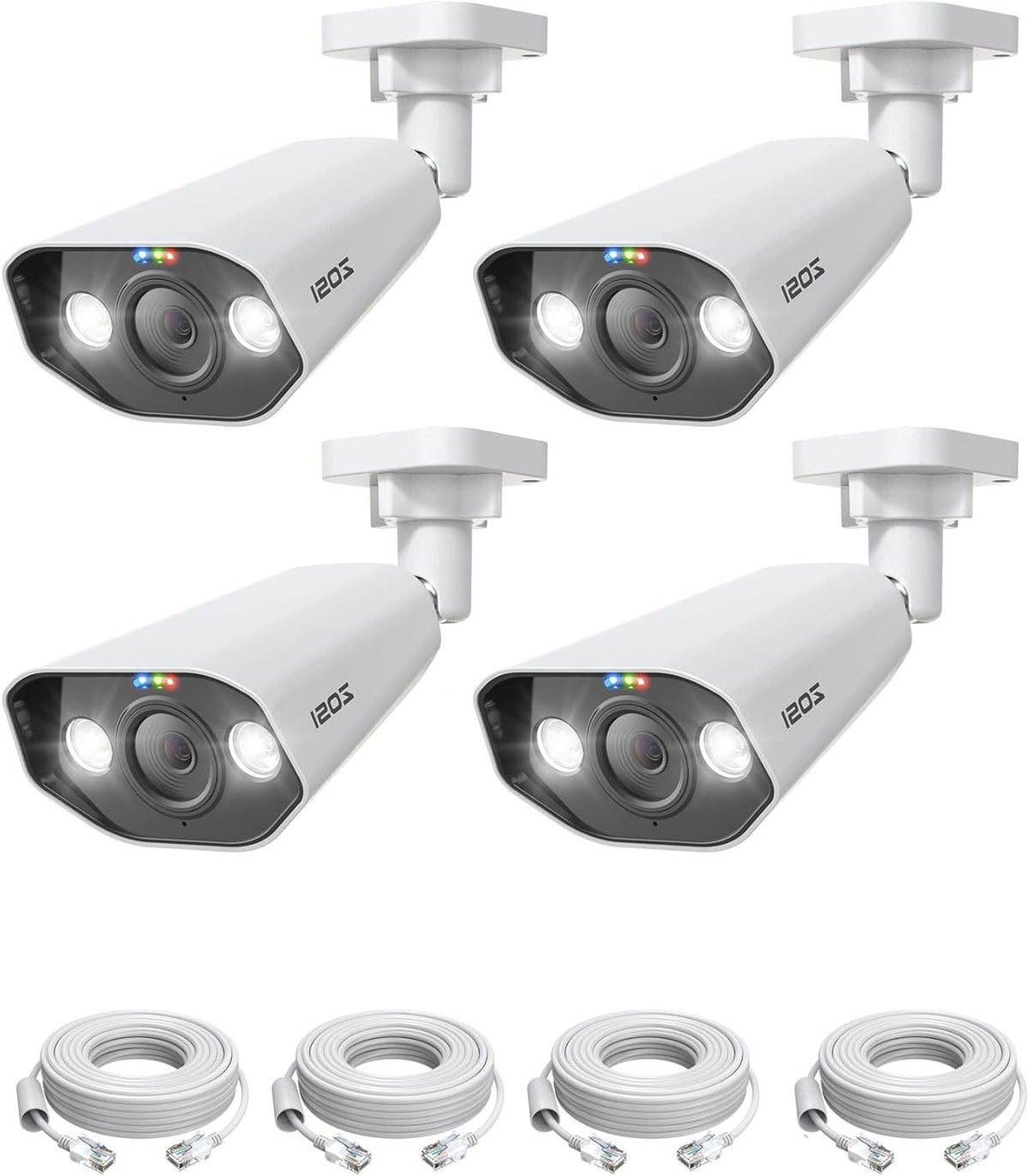 PoE Bewakingscamera Buiten – IP Camera – Beveiligingscamera – Buitencamera – 8MP Camera – 4K Ultra HD Resolutie – Tweezijdige Audio & IP66 Waterdicht