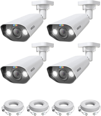 PoE Bewakingscamera Buiten – IP Camera – Beveiligingscamera – Buitencamera – 8MP Camera – 4K Ultra HD Resolutie – Tweezijdige Audio & IP66 Waterdicht