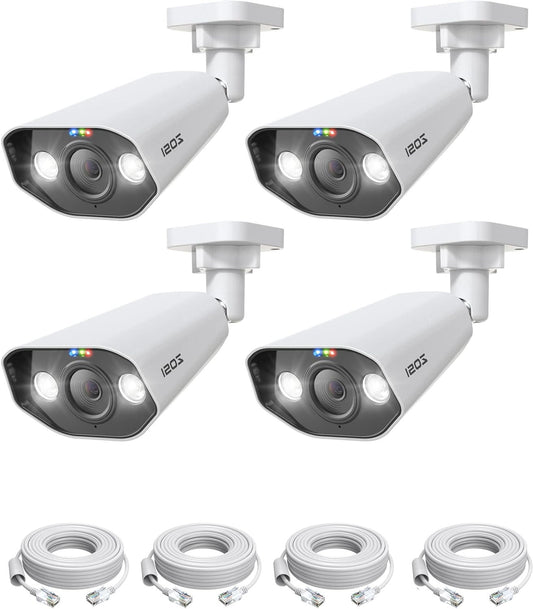 PoE Bewakingscamera Buiten – IP Camera – Beveiligingscamera – Buitencamera – 8MP Camera – 4K Ultra HD Resolutie – Tweezijdige Audio & IP66 Waterdicht