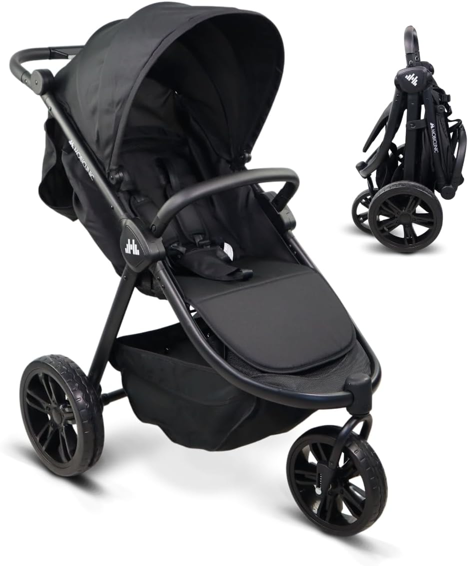 Mobiclinic® kids, Kinderwagen met 3 wielen, Agnes, All-terrain eenhandig handvat, 5-puntsgordel, Achterzak, Sportieve stijl, Eénklik-vouwsysteem, Xxl-mand, Tot 22 kg