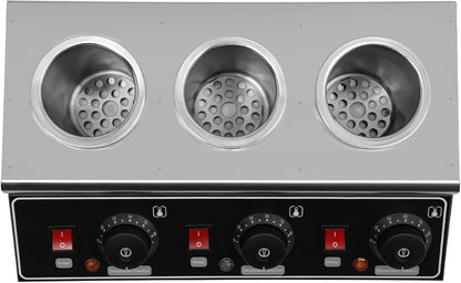 Sauswarmer – Sausverwarmer – Sauzenverwarmer – Elektrische Sausverwarmer – Warmer Voor Sauzen – 240W Vermogen – 3 Flessen Van 680 ml Roestvrij Staal