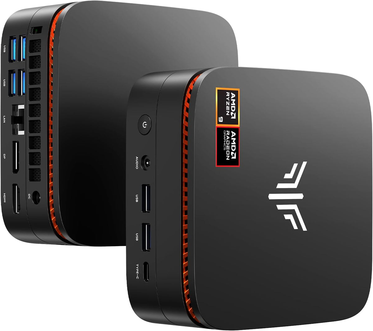 NiPoGi Gust G1 Mini Gaming PC W-11 Pro AΜD Ryzen 9 8945HS (8GB/16T, 5,2GHz) 32GB DDR5 (16GB*2) 5600MHz/1TB M.2 NVMe SSD, Mini Computer WiFi6E/BT5.2/4K Drievoudig Beeldscherm USB4.0+DP2.0+HDMI 2.0