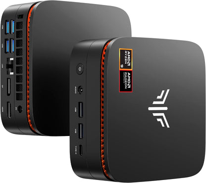 NiPoGi Gust G1 Mini Gaming PC W-11 Pro AΜD Ryzen 9 8945HS (8GB/16T, 5,2GHz) 32GB DDR5 (16GB*2) 5600MHz/1TB M.2 NVMe SSD, Mini Computer WiFi6E/BT5.2/4K Drievoudig Beeldscherm USB4.0+DP2.0+HDMI 2.0