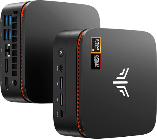 NiPoGi Gust G1 Mini Gaming PC W-11 Pro AΜD Ryzen 9 8945HS (8GB/16T, 5,2GHz) 32GB DDR5 (16GB*2) 5600MHz/1TB M.2 NVMe SSD, Mini Computer WiFi6E/BT5.2/4K Drievoudig Beeldscherm USB4.0+DP2.0+HDMI 2.0