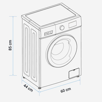 Wasmachine – Wasautomaat – Voorlader – Wasmachine Compact – Wasmachine 6 kg – 15 Wasprogramma’s – Startuitstel & Kindveiligheidsfunctie