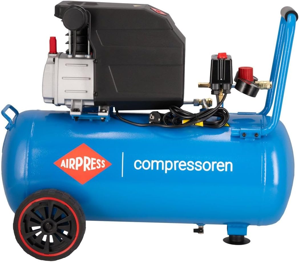 Luchttankcompressor – Compressorset – Aircompressor – Luchtcompressor – Luchtpomp – 50 Liter Tank – 2 pk Pompvermogen