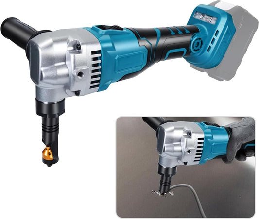 Plate Cutter Compatible with Makita 18v Battery, 360° Rotating Nibbler Head, 3 Speed Adjustable Nibbler, Metal Shear Plate Cutter for Cutting Stainless Steel, Aluminium - QUORE