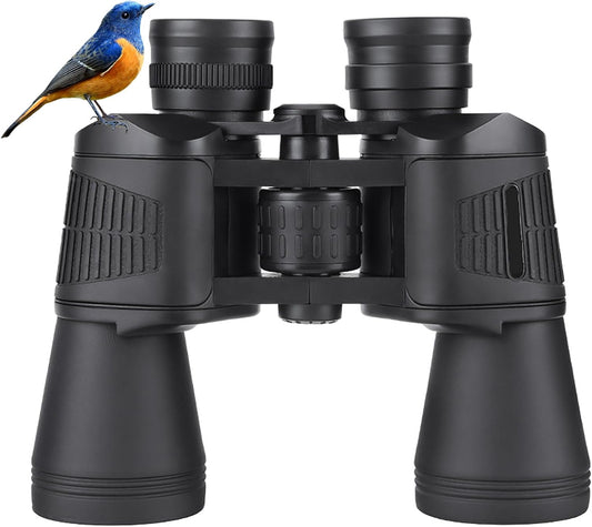 Verrekijker voor volwassenen, 20 x 50,27 mm, oculair HD-verrekijker met nachtzicht, FMC-lens, veldsteker en draagtas, duurzaam, schokbestendig, breed gezichtsveld voor sport, natuurobservatie,