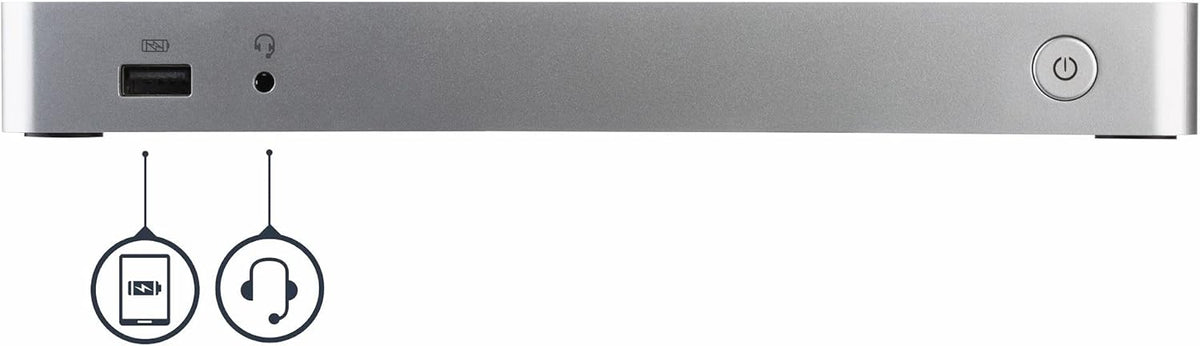 StarTech.com Dual-Monitor USB-C docking station, 60W Power Delivery voor Windows Laptops, USB Type-C naar HDMI/DVI Dock, USB 3.1 Gen 1 Type C Dock met Lader, 5x USB, Thunderbolt 3 Compatibel