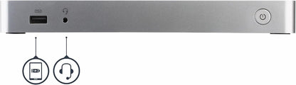 StarTech.com Dual-Monitor USB-C docking station, 60W Power Delivery voor Windows Laptops, USB Type-C naar HDMI/DVI Dock, USB 3.1 Gen 1 Type C Dock met Lader, 5x USB, Thunderbolt 3 Compatibel