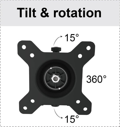 Drievoudige Monitorwandhouder – Monitorarm – Monitorhouder – Beeldschermhouder – Schermbeugel – Voor 3 Monitoren 15-27 Inch – VESA 75/100, 360° Draaibaar