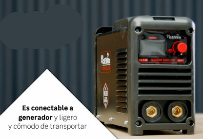 CEVIK PRO CE-TECHNO200LCD - Inverter lasapparaat MMA/TIG - 20-200 Amp - Elektroden tot 4 mm - Geavanceerde besturingstechnologie - Veelzijdigheid van materialen - Compact en draagbaar - Inclusief