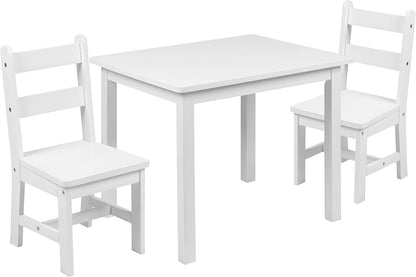 Flash Furniture Vierkante activiteit tafel sets, ontworpen hout, wit - QUORE