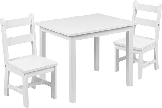 Flash Furniture Vierkante activiteit tafel sets, ontworpen hout, wit - QUORE