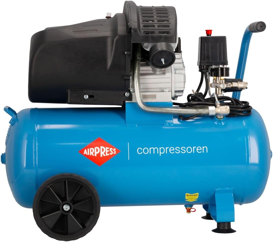 Compressor – Luchtcompressor – Persluchtcompressor – Aircompressor – Mobiele Compressor – 50 Liter Tank – 2,2 kW Motor – 8 Bar Maximale Druk