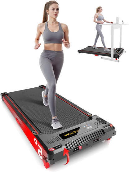 Anylife treadmill, desk walking pad, ramp runner, compact Treadmill, running machine, silent running mat, LED display, treadmill for home 150kg - QUORE