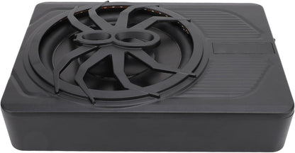 Ultradunne actieve subwoofer voor auto/truck, 10 inch, 800 W, met versterker, sterke bas, frequentie 20 Hz-150 Hz, inclusief bascontroller, met beschermingsfuncties, led-sfeerlicht (regenboog