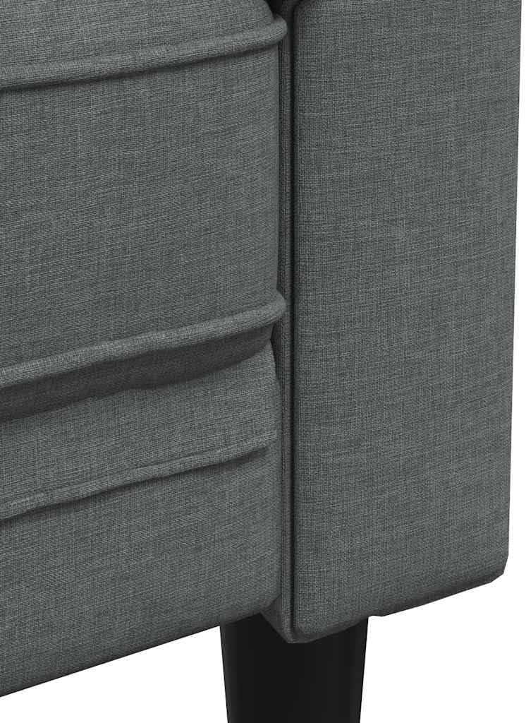 vidaXL Chesterfield Style Armchair Fabric Dark Grey Recliner Recliner Recliner Chair Arm Chair Armchair Lazy Chair TV Chair Recliner Chair - QUORE
