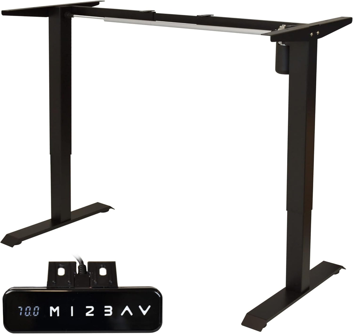 POKAR Height Adjustable Desk Height Adjustable Electric Office Table with Tabletop (Sonoma Oak, 175 x 80) - QUORE