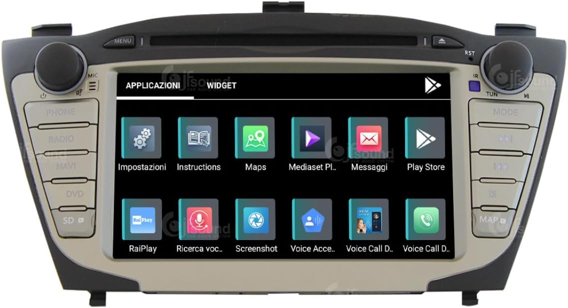 Autoradio Hyundai IX35 – Multimedia Speler – Navigatiesysteem – GPS Radio – Achteruitrijcamera Ondersteuning – 7" Touchscreen – 8-core Processor & Android Auto