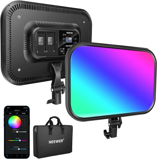 RGB Videolamp 18,3 Inch – LED-Paneel – Studioverlichting – Fotolamp – Lichtpaneel – 60 W Dimbaar – 2500-8500 K