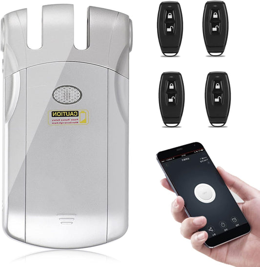 Draadloos draadloos elektronisch deurslot met wifi, intelligent slot voor gebruik binnenshuis met diefstalbeveiliging, afstandsbediening voor veiligheid thuis