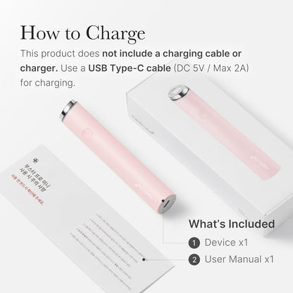 Medicube Mini Booster Pro Pink | Betalbaar hulpmiddel voor thuisgezichtshuid - Draagbare Glow Booster voor glasshuid, stimulerend absorptieverhoging