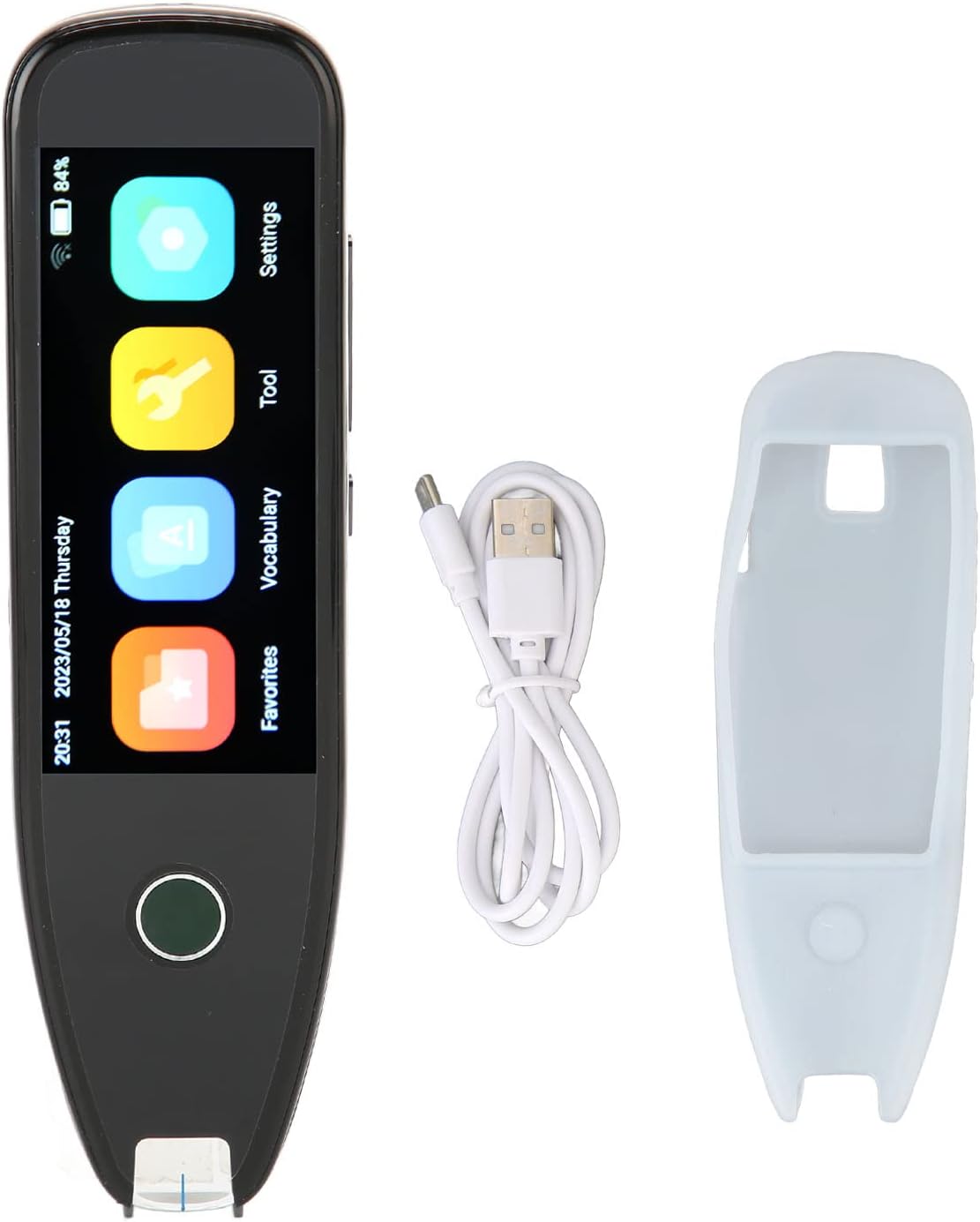 Vertaalpenscanner, Vertaalapparaat voor 134 Talen met 3,5-inch Touchscreen, Bluetooth Offline Scan Voice Reader-pen, Vertaler voor Leren, Zakelijk