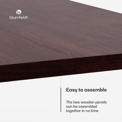 Blumfeldt Bearsdon Houten tafelblad - duurzaam, 160 x 90 cm, krasvast & hittebestendig, ideaal voor eettafel - moderne grenen afwerking, industriële & minimalistische stijl