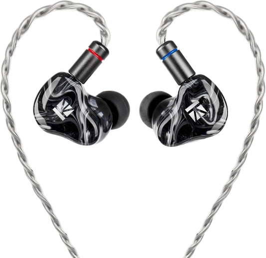 Yinyoo KBEAR SR8 IEM Oortelefoon, 1DD+3BA Hybrid Drivers In Ear Monitoren voor Muzikanten, HiFi Wired In Ear Oortelefoon Afneembare Kabel met 5N OFC, IEM's voor Gaming, Audiofiel en Live Performance