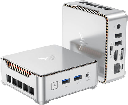 NiPoGi Essenx E2 Mini PC Ιntel Alder Lake-Ν95 (tot 3,40 GHz) 16GB DDR4, 512GB M.2 SSD, Mini Desktop Computer W-11 Pro, HDMI, DP, 4K Dual-Display, Dual WiFi, Micro PC met VESA voor Kantoor/Thuis/HTPC