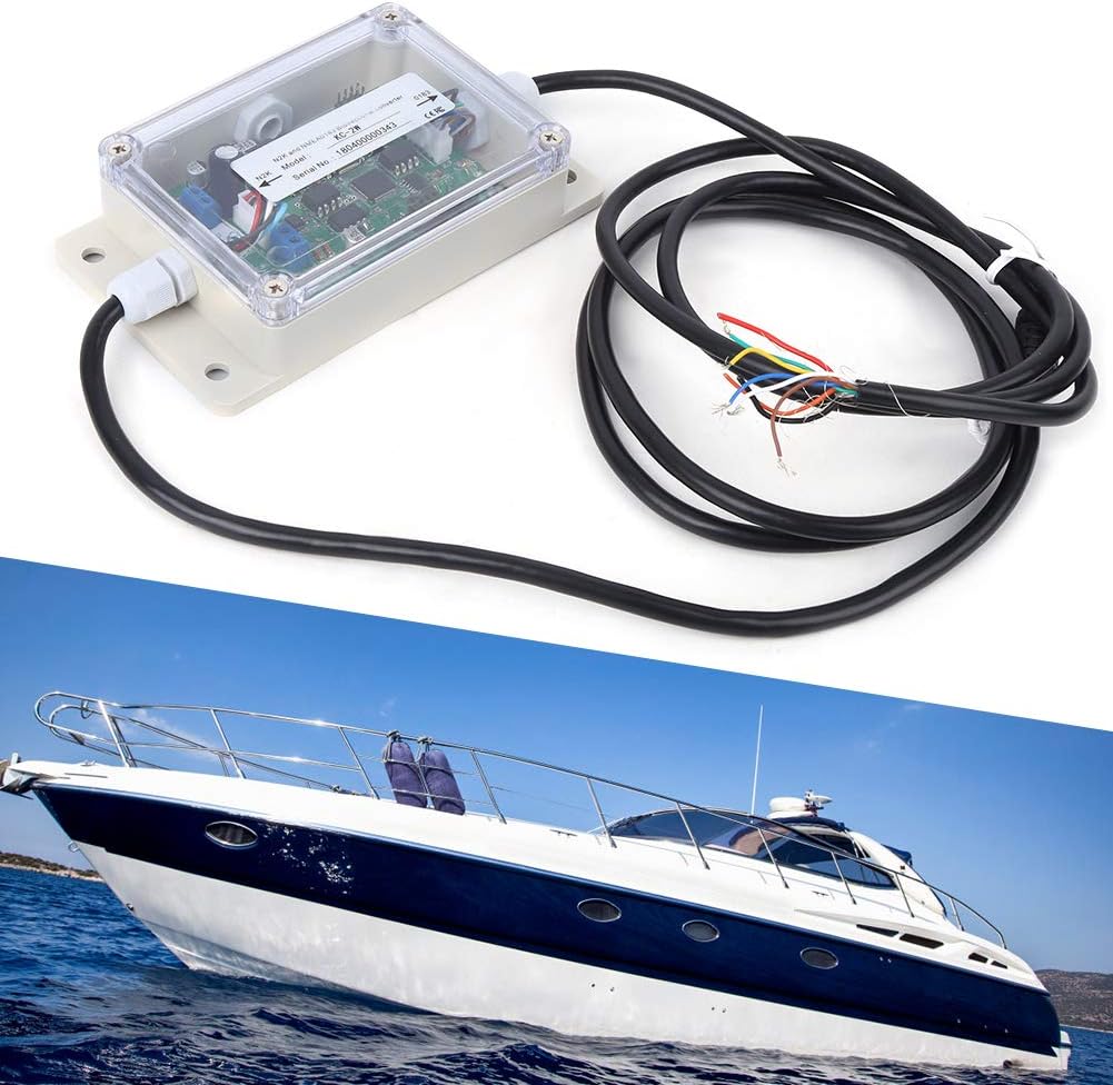 Universal Bidirectional Converter, Portable KC-2W Bidirectional Converter Bidirectional Converter NMEA 0183-2000 Converter Waterproof for Baud Rate