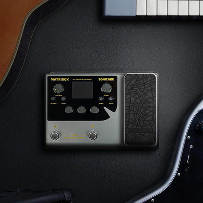 SONICAKE Multi Effecten Processor met Expressie Pedaal Gitaar Basversterker Modellering IR Kasten Simulatie Stereo OTG USB Audio Interface Matribox