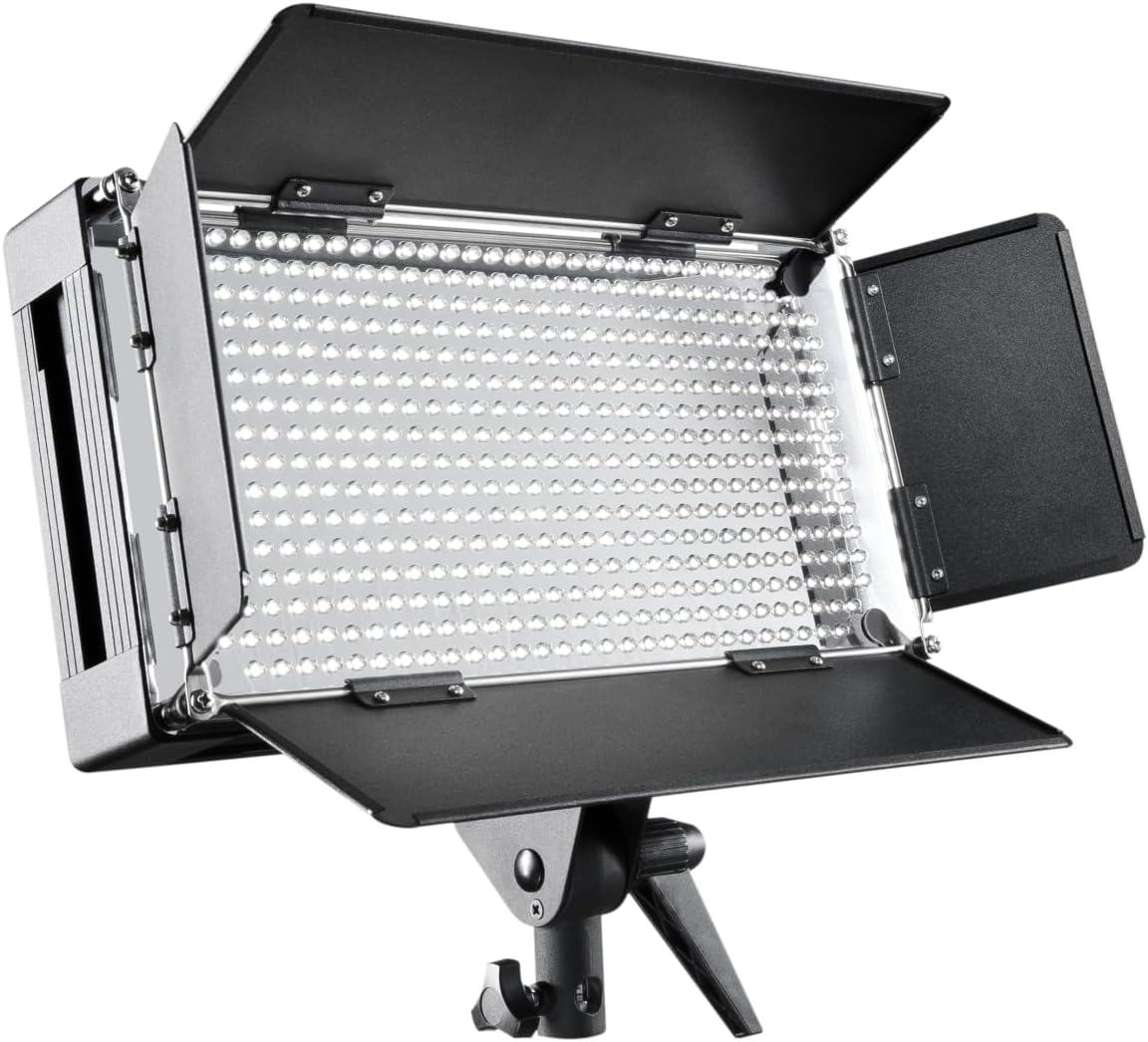 Dimbare LED-vlaklamp incl. lampstatief – Videolicht – Lichtpaneel – Studiolamp – Fotolamp – Flikkervrij – 5600K Daglichtkleur