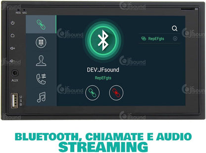 2-DIN Universele Autoradio – Auto Stereo – Inbouw Radio – Multimedia Systeem – Navigatie Systeem – Android OS – 6,2 Inch Touchscreen – Bluetooth & WiFi Connectivity