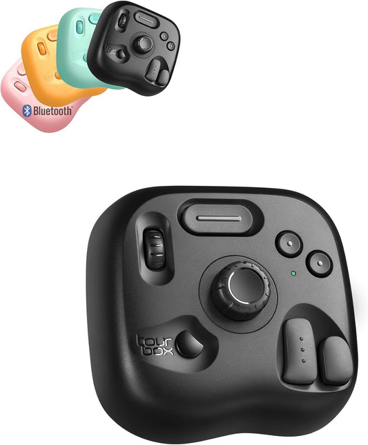 TourBox Lite, toetsenbord voor tekentablet voor foto's, video-editing (Bluetooth Solo, middle)