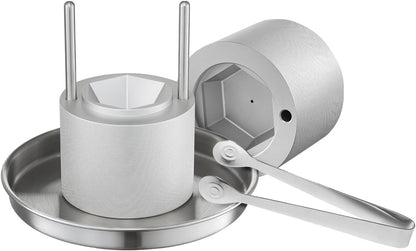 VEVOR Ice Diamond Press, 2,4 Inch IJsbalmaker, Luchtvaart Aluminium Kit Met Tong en Druppelbak Voor Whisky, Cocktail, Bourbon, Schot op Feest
