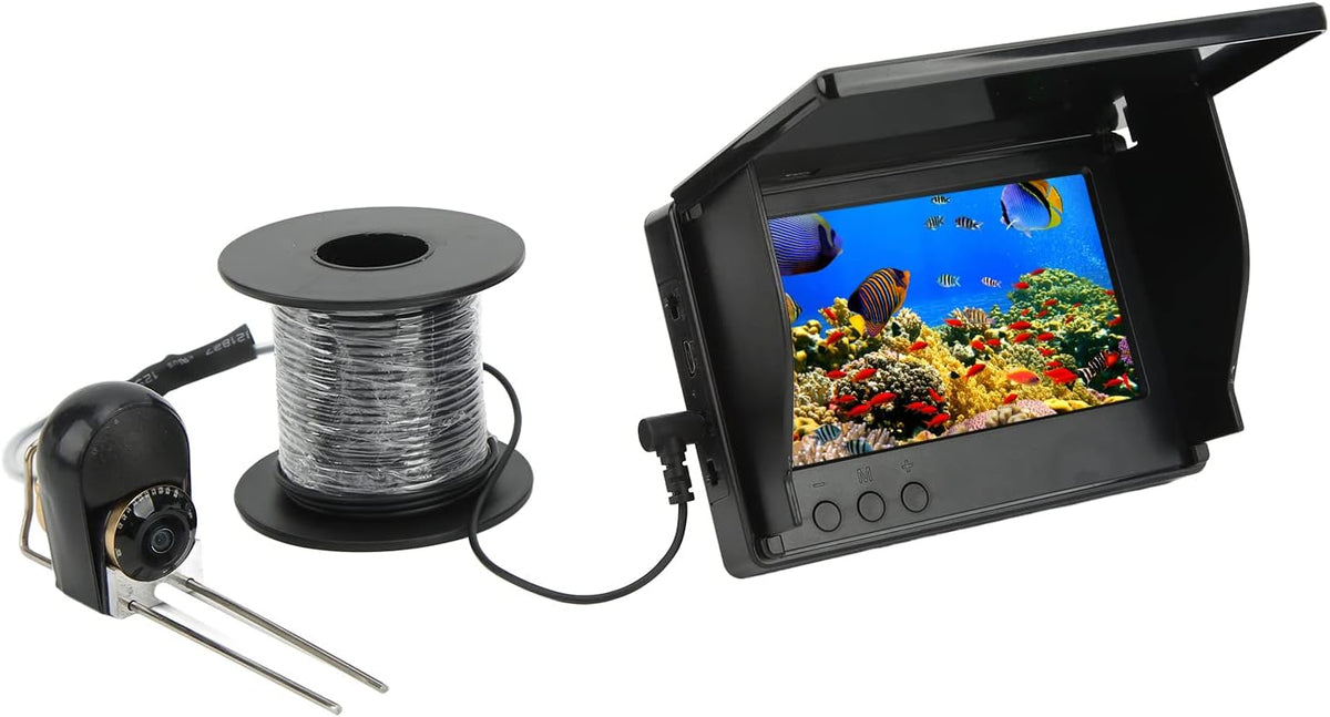 Onderwaterviscamera , ABS IPS Full View Draagbare Fishfinder camera met 5inch HD LCD monitor , Waterdichte Onderwatercamera voor Ice Lake Sea Boat Kayak Fishing(30m/98 , 4ft)