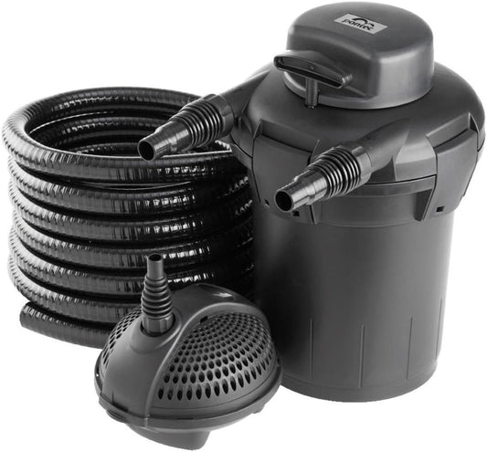 Pontec 50753 PondoPress Set 5000 (18 x 16 x 12,5 cm) - vijverfilter met 7 watt UVC-vermogen / 1500 l/h
